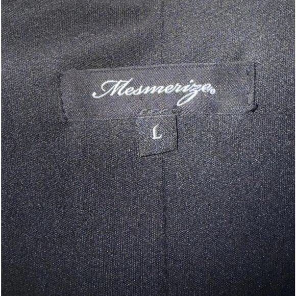 Mesmerise Jacket Women Large Black White Geo Print Long Sleeve Collared Full Zip - Picture 3 of 6